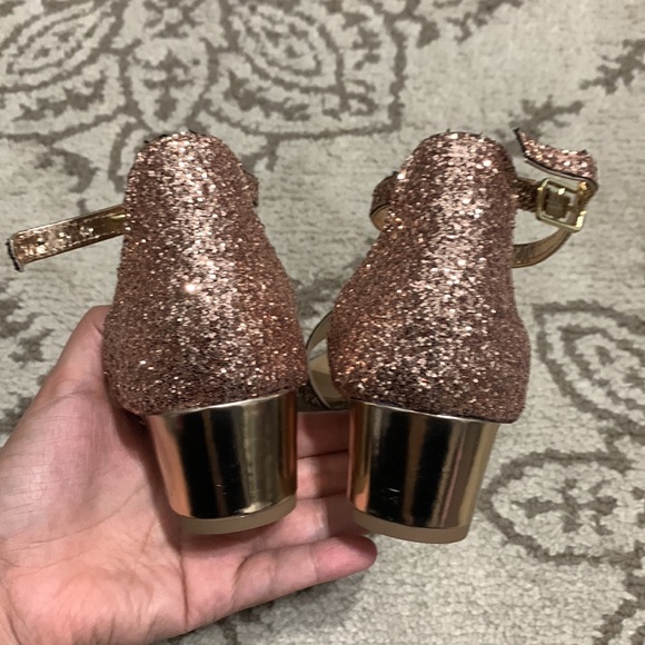 Children’s Place Rose Gold Holiday Dress Shoes youth size 6 - Picture 4 of 8